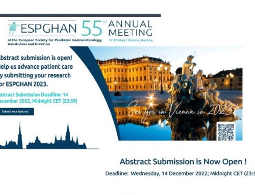 55th Annual Meeting of European Society for Pediatric Gastoenterology hepatology and Nutrition – Abstract Submission is Now Open !
